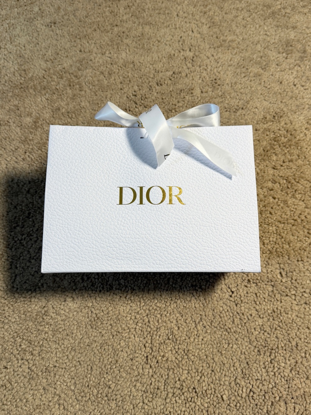 Dior White Gift Bag